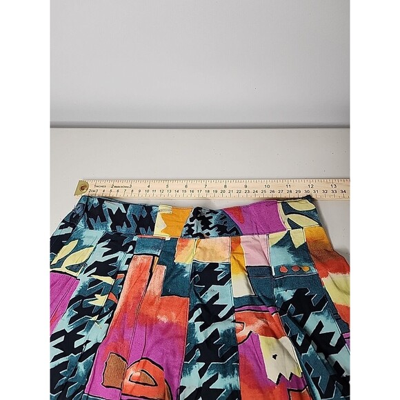 1980's Abstract Vintage The Limited Matching Outfit Skirt Button Down Shirt Bold - Picture 8 of 16